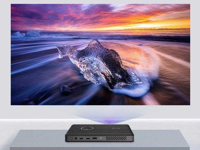 The portable mini projector easily meets the needs of business offices, online classes, and home entertainment(图2)