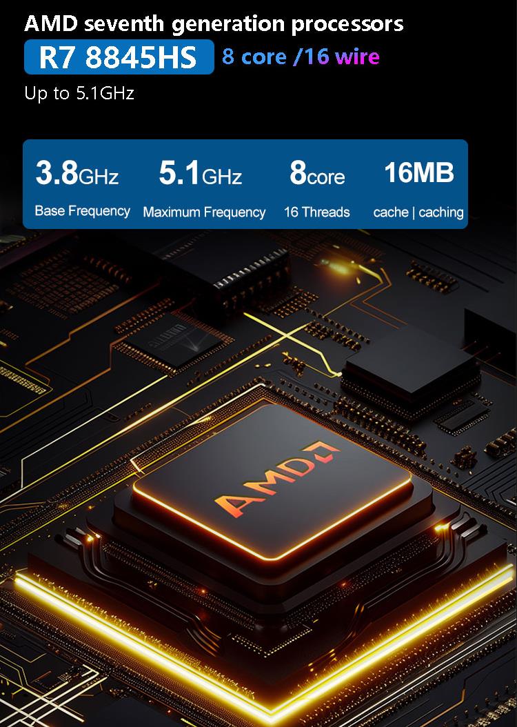 AMD Mini PC Windows 10 Pro Small Computer(图4)
