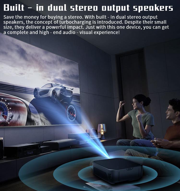 Hotus HT500 Portable Outdoor Projector | Mini Wireless(图14)