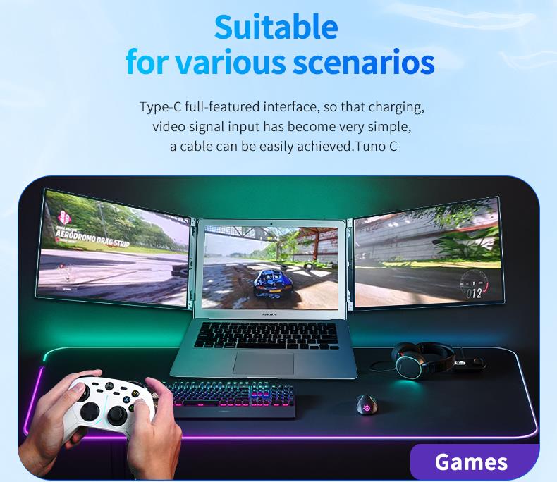 Tri-Fold Portable Monitor PM140-1(图4)
