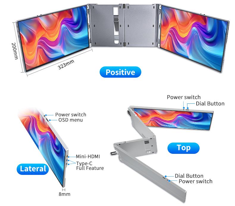 Tri-Fold Portable Monitor PM140-1(图12)