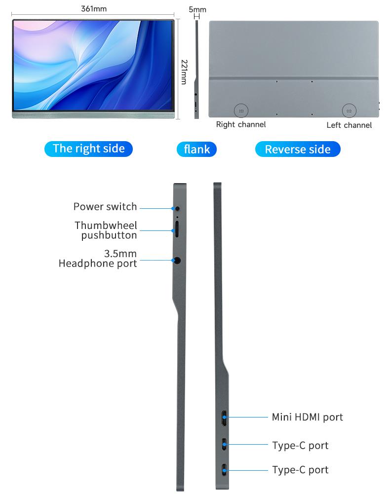 15.6-inch Portable Touch Monitor PM158-1(图11)