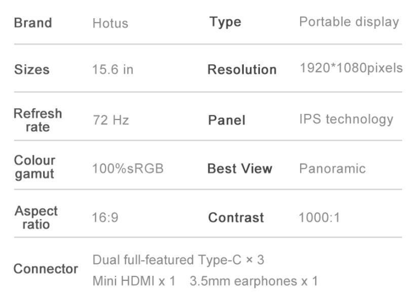 15.6-inch Portable PC Monitor PM156-1 (图21)