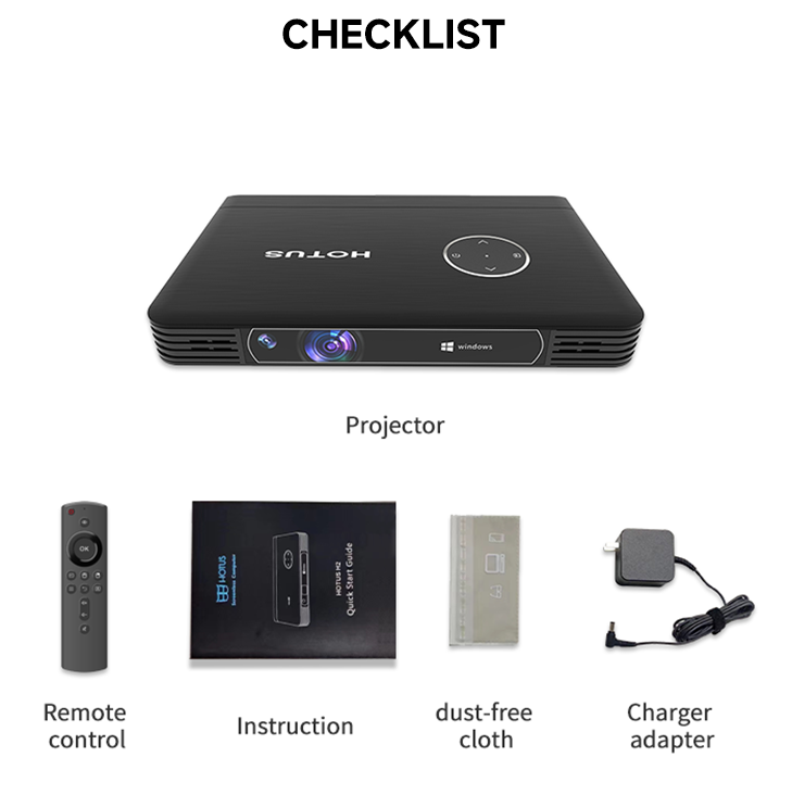 Portable 1080P DLP Projector with High Brightness for Movies and Gaming(图2)