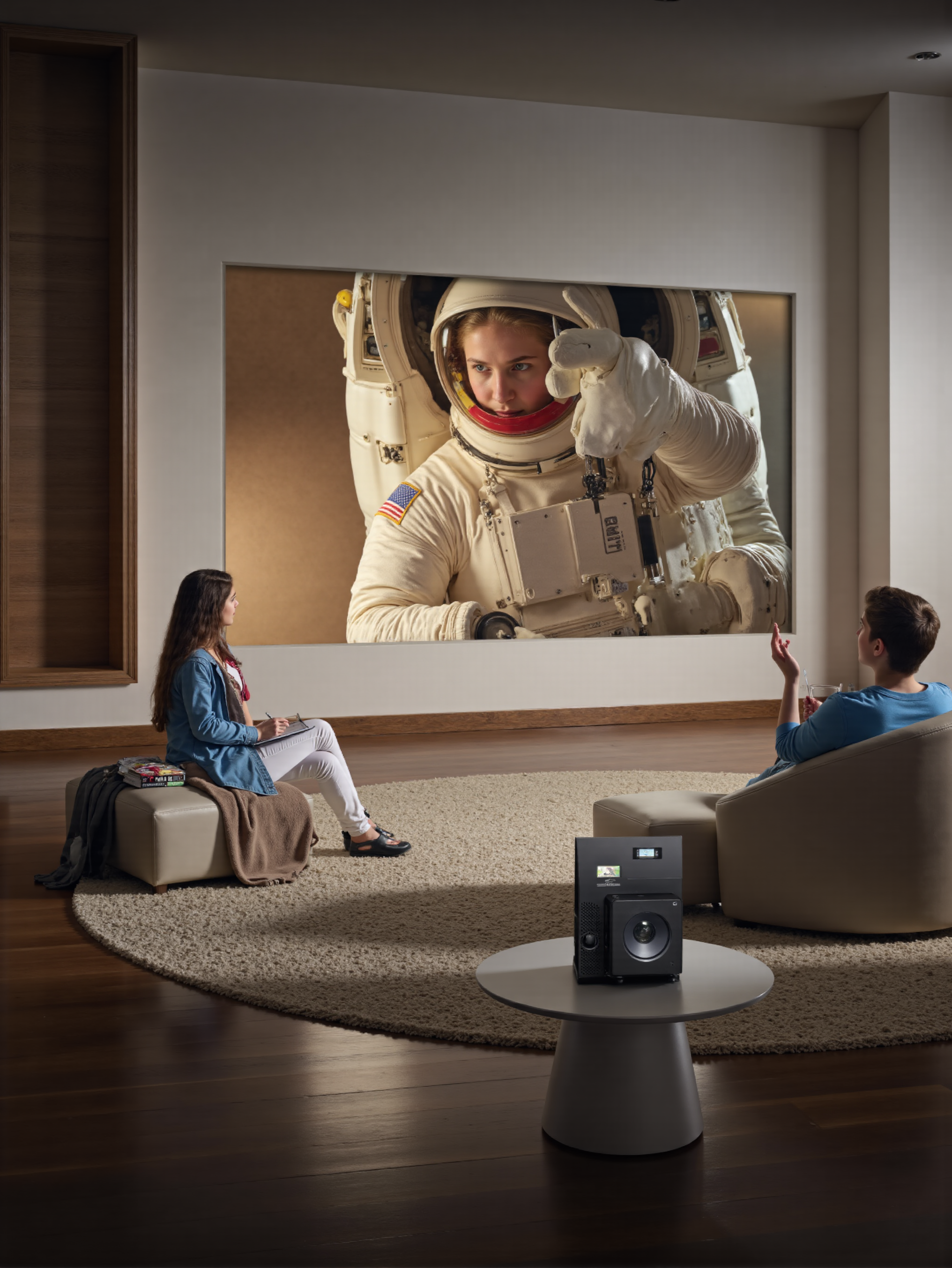Portable LED DLP Projector with Wireless Connectivity-The Smart Choice for Modern Entertainment(图2)