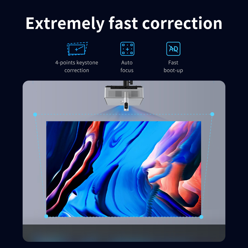 LED DLP projector with Bluetooth and WiFi(图1)