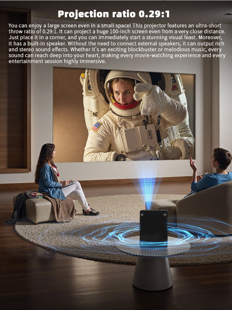 Wireless LED Projectors with WiFi and Bluetooth The Future of Entertainment: Wireless LED Projectors with WiFi and Bluetooth(图1)