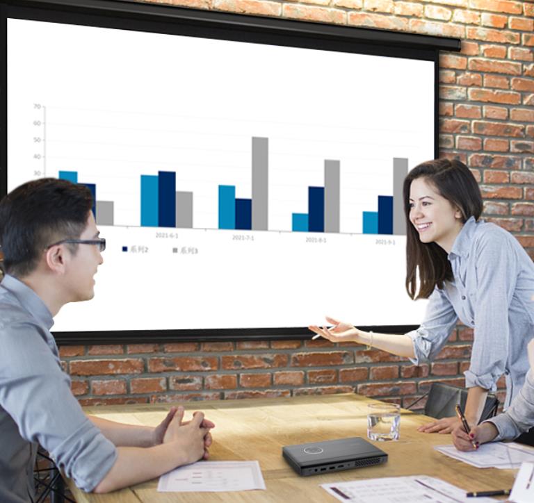 LED Projector High Brightness LED Projector for Outdoor Movie Night | Vivid, Portable, and Powerful(图1)