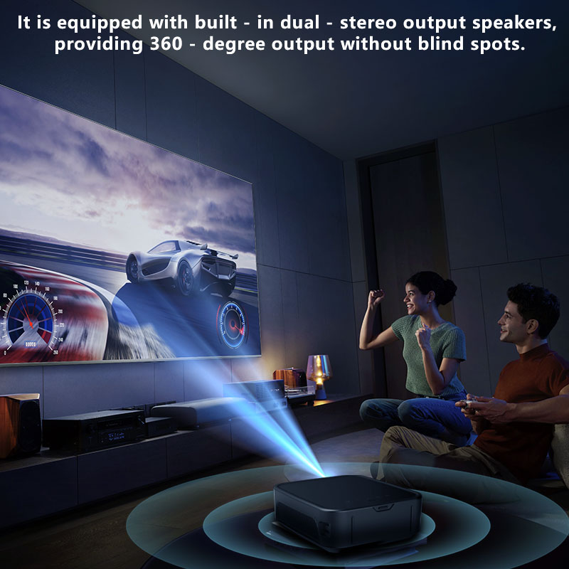 Portable 1080p Table Projector with 4K Support and Wifi Bluetooth for Education and Home(图3)