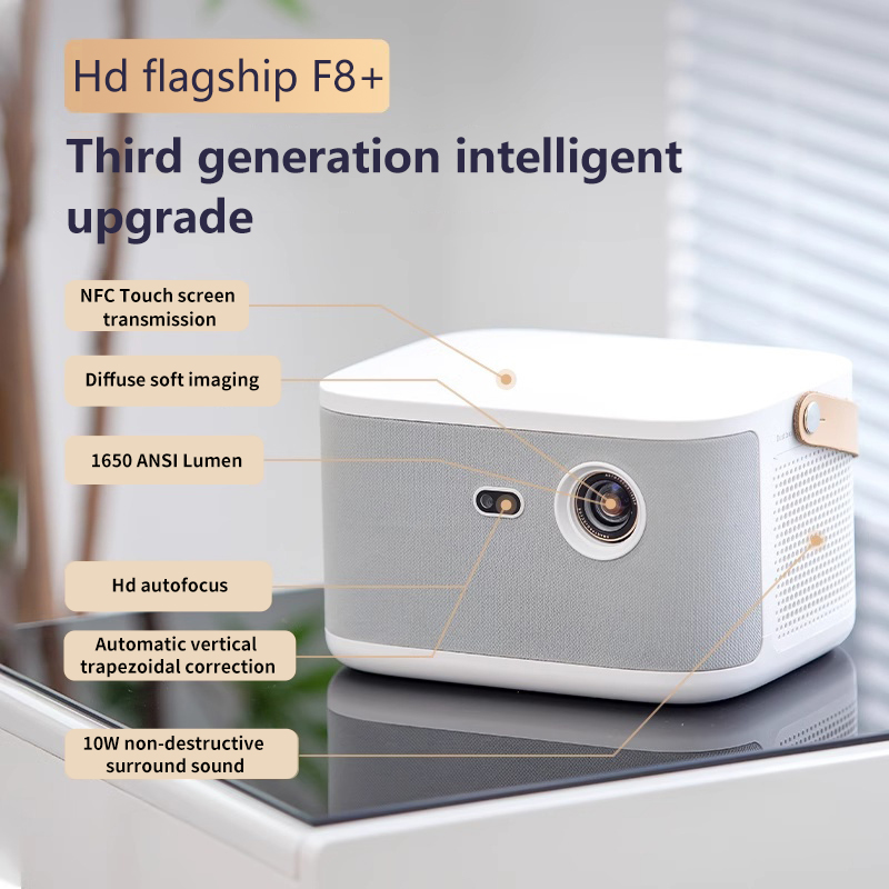 HT700 Portable Android DLP Projector with Native 1080P and 8K Support for Home Theater(图2)