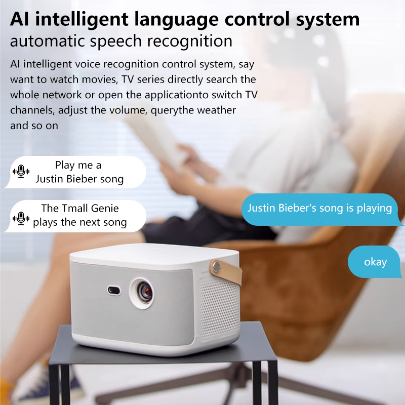 HT700 Portable Android DLP Projector with Native 1080P and 8K Support for Home Theater(图3)