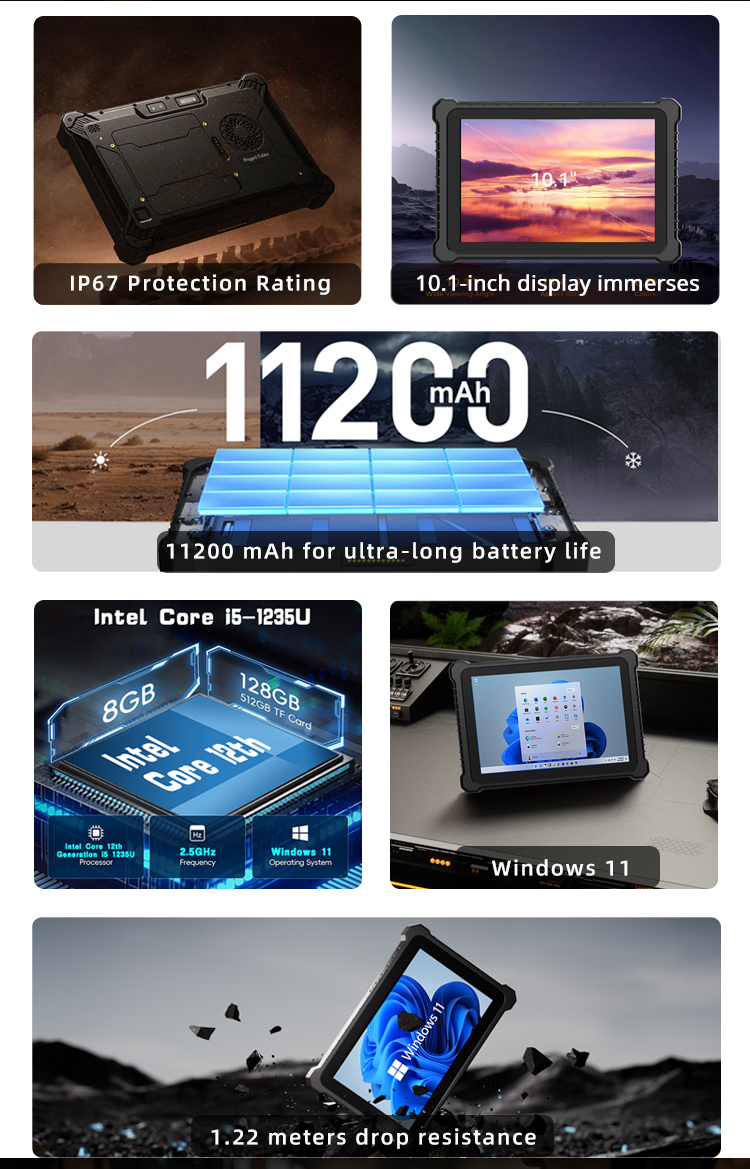 HTXUK10A-55 10" Rugged Tablet (图2)