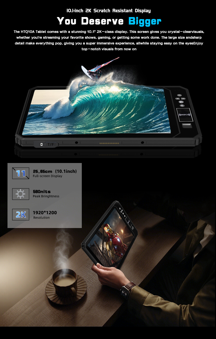 HTQ10A Android Rugged Tablet – Industrial-Grade, Lightweight and Reliable(图3)