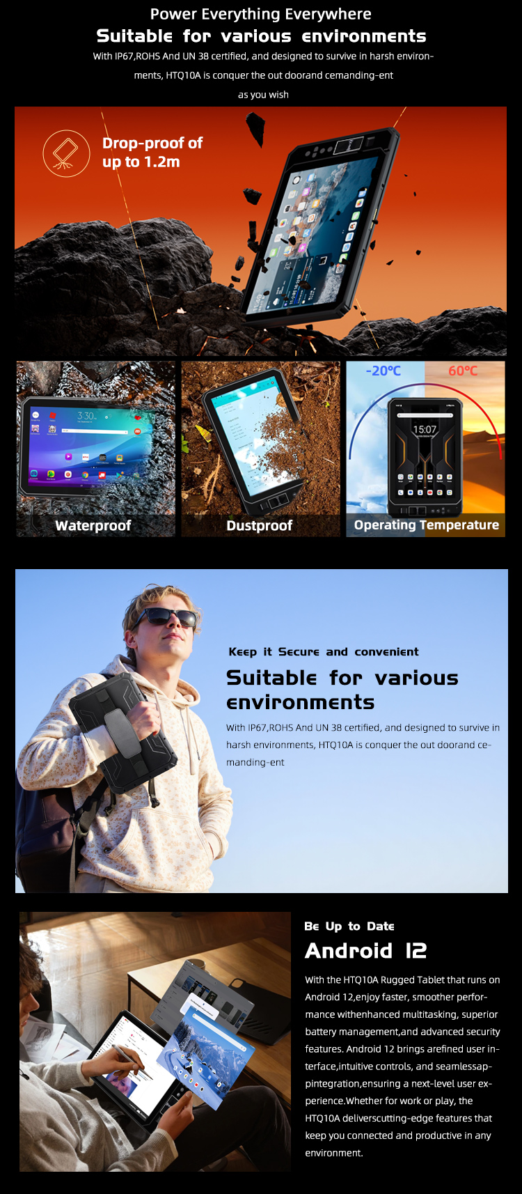 HTQ10A Android Rugged Tablet – Industrial-Grade, Lightweight and Reliable(图8)