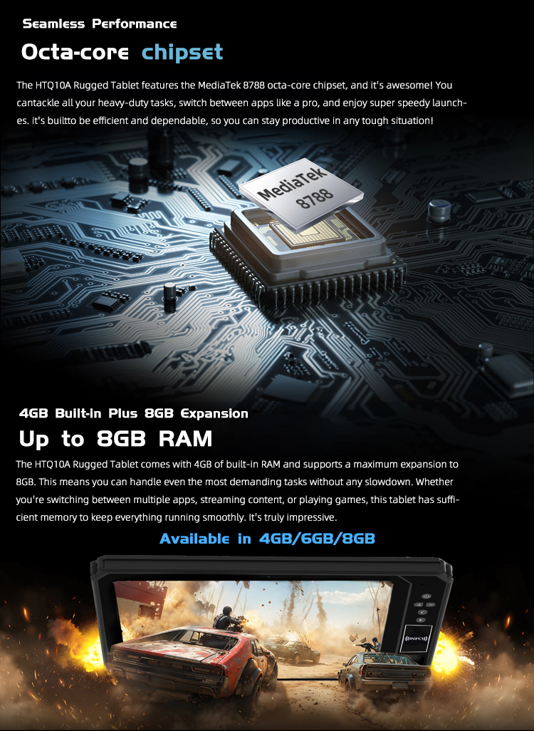 HTQ10A Android Rugged Tablet – Industrial-Grade, Lightweight and Reliable(图9)