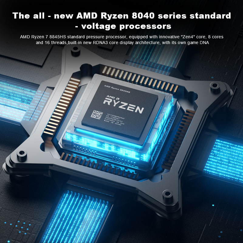 GEM 12 Mini PC with AMD Ryzen™ 7 8845HS – Compact Powerhouse for Gaming, AI, and Professional Workloads(图2)
