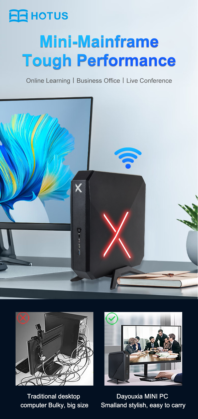 HOTUS Mini PC: The Compact Powerhouse Redefining Computing for Every Scenario(图4) HOTUS Mini PC: The Compact Powerhouse Redefining Computing for Every Scenario(图4)