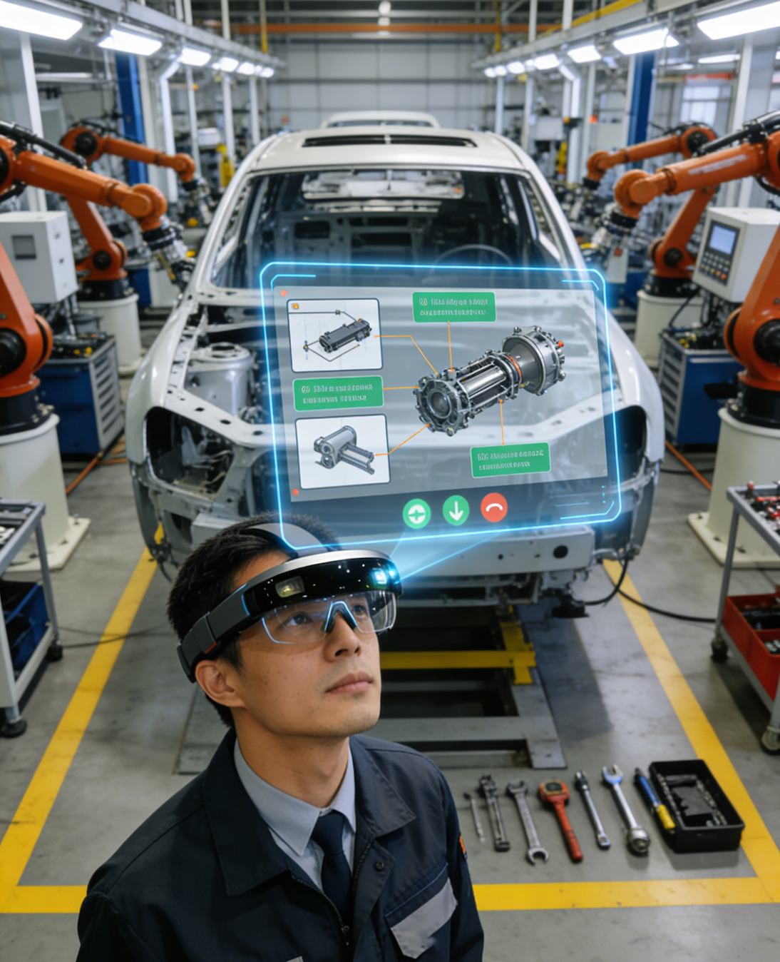 Field service engineer receiving remote expert guidance through AR smart glasses The $24.9 Billion AR Smart Glasses Market in 2026: Why Enterprise AR Is Redefining Remote Collaboration and Workforce Productivity(图2)