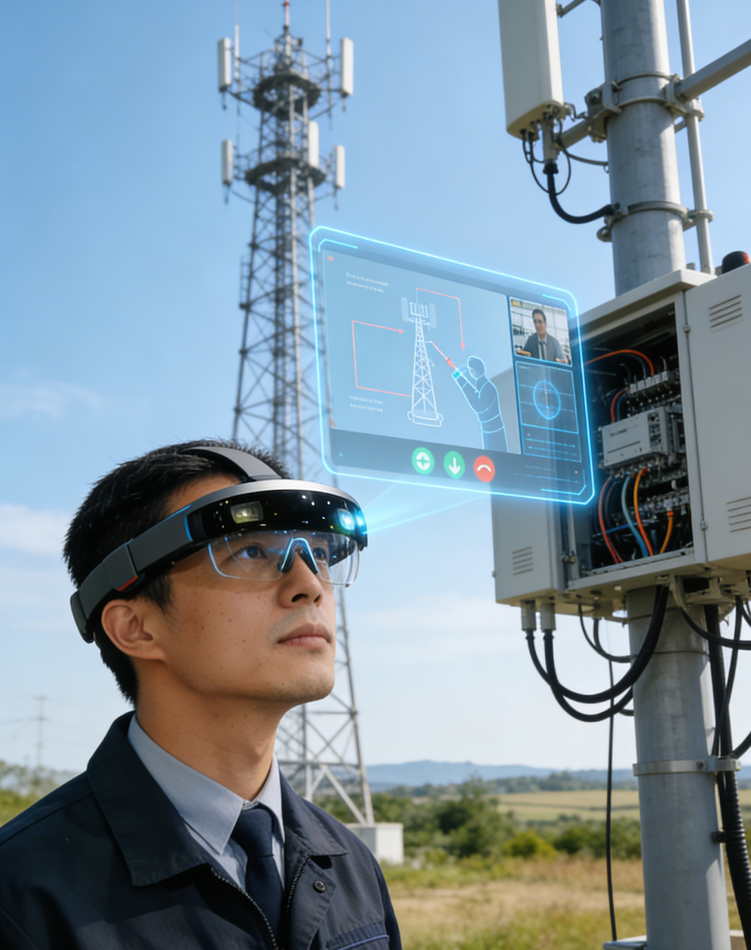 Assembly line worker using AR smart glasses for real-time quality assurance The $24.9 Billion AR Smart Glasses Market in 2026: Why Enterprise AR Is Redefining Remote Collaboration and Workforce Productivity(图3)