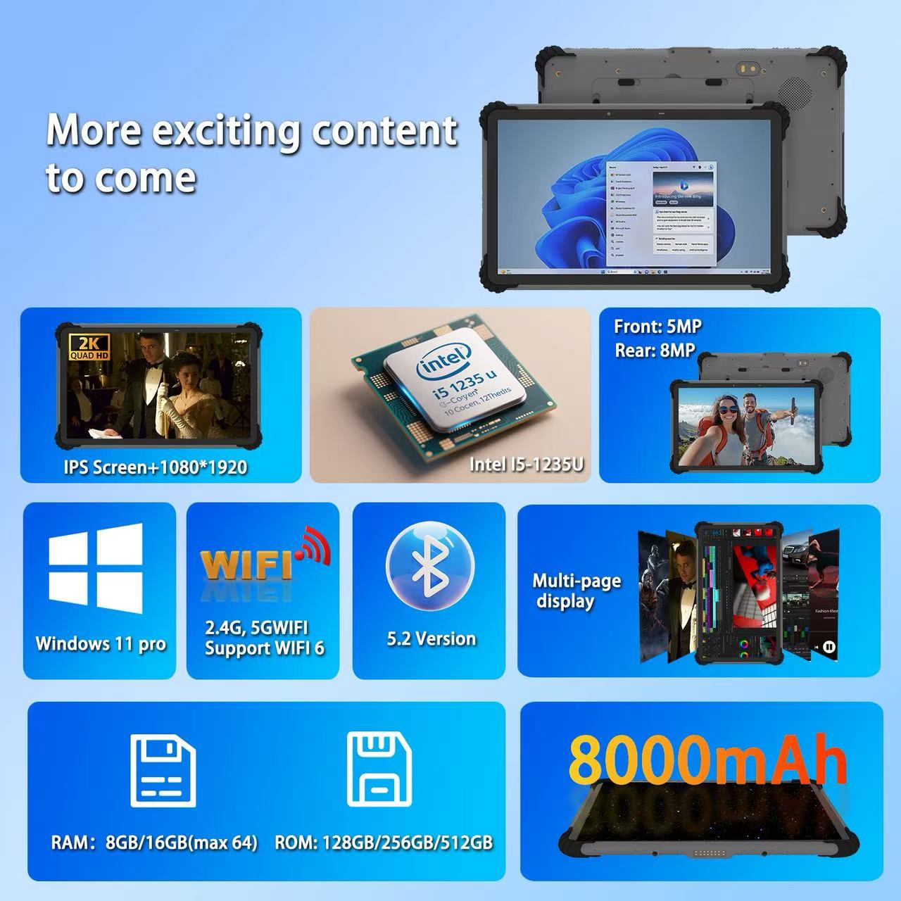 Hotus ST13‑U 13.3" Rugged Industrial Tablet(图4)