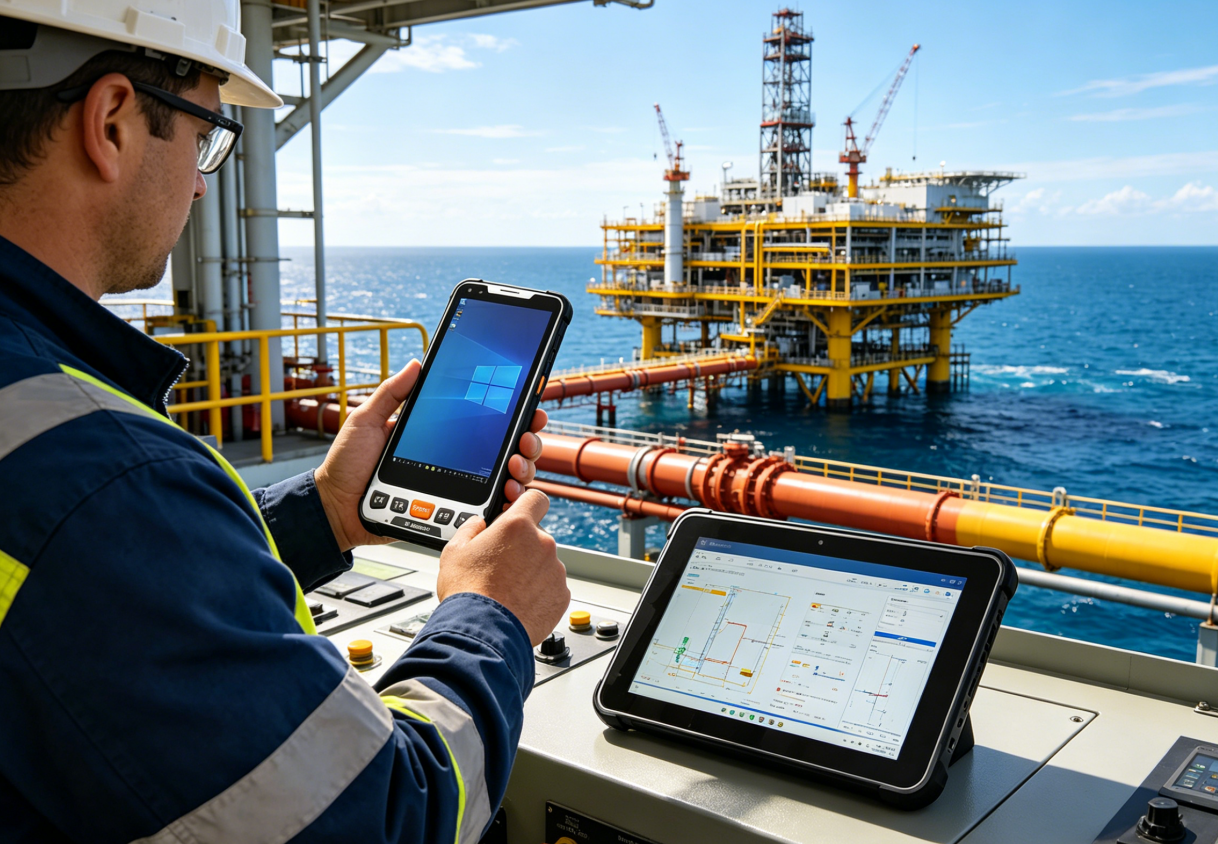 The $47.85 Billion Digital Oilfield by 2033: How Hotus SH5‑W Windows Handhelds and ST11‑U Rugged Tablets Are Conquering the Offshore Connectivity Frontier(图1)