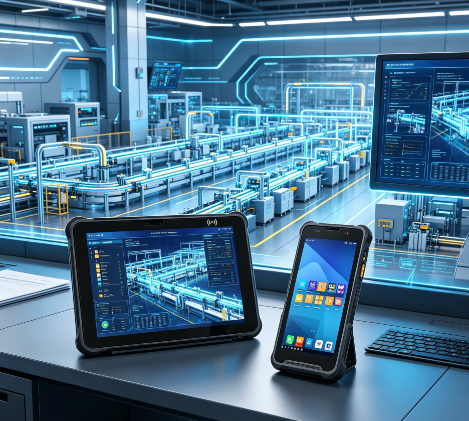 Hotus ST13‑J large Windows tablet for digital twin visualization and smart factory dashboard Hotus ST13‑J — large‑screen Windows tablet for digital twin visualization  The Digital Twin Revolution Is H(图1)