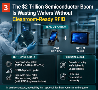 The $2 Trillion Semiconductor Boom Is Wasting Wafers Without Cleanroom‑Ready RFID(图1)