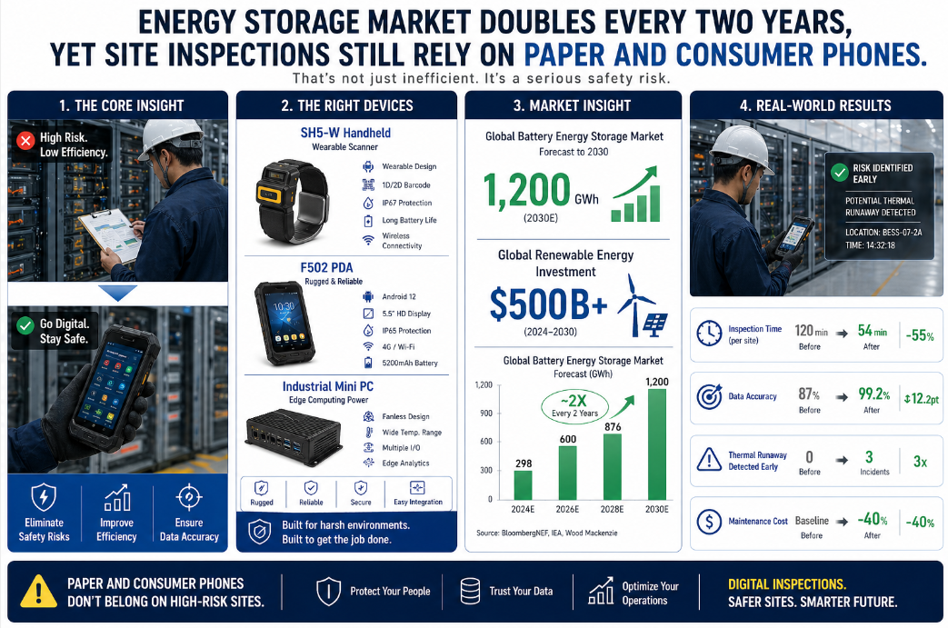 Energy Storage Capacity Doubles Every Two Years – But Your Field Inspectors Are Still on Paper(图1)