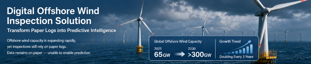 Offshore Wind Capacity Doubles Every Three Years – But Your Turbine Inspections Still Rely on Paper Logs(图1)