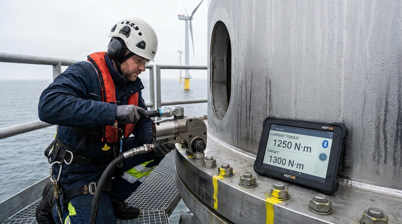 Floating Offshore Wind Turbines Face Extreme Fatigue – Your Bolted Joint Inspection Needs a Torque‑Logging Android PDA(图2)