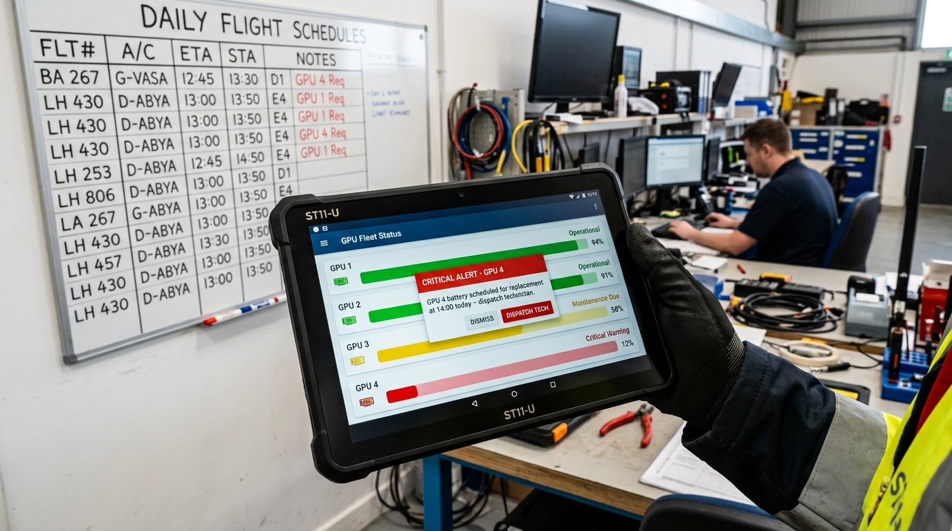 VTOL Ground Power Unit Battery Life Is Shorter Than You Think – Your Pre‑Flight Top‑Off Log Needs A High‑Accuracy Windows PDA(图2)