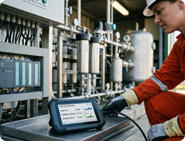Biomethane Upgrader Membrane Performance Degrades Quickly – Your Pressure Log Needs A Chemical‑Resistant Windows Tablet(图1)