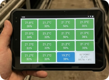 Mushroom Farm Climate Uniformity Mapping(图3) Mushroom Farm Climate Uniformity Optimization: Leveraging Rugged Tablets for Precision Environmental Mapping(图3)
