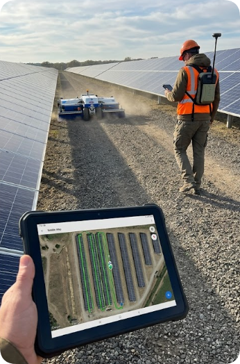 Solar Farm Cleaning Robot Navigation Path Accuracy(图2) Optimizing Solar Farm Cleaning Robot Navigation Accuracy: Deploying Rugged Tablets and RTK GPS Field Terminals for Maximum Yield(图2)