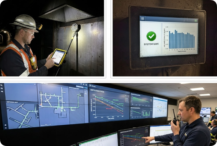 Underground Gold Mine Ventilation Shaft Airflow Calibration: Why Intrinsic Safety Demands Rugged Mobile Hardware(图1)
