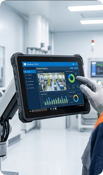 ST11-J 10.1" Windows Rugged Industrial Tablet 10.1" Windows Rugged Industrial Tablet vs. Palm-sized miniPC: Choosing the Right Edge Device for Digital Signage Success(图3)