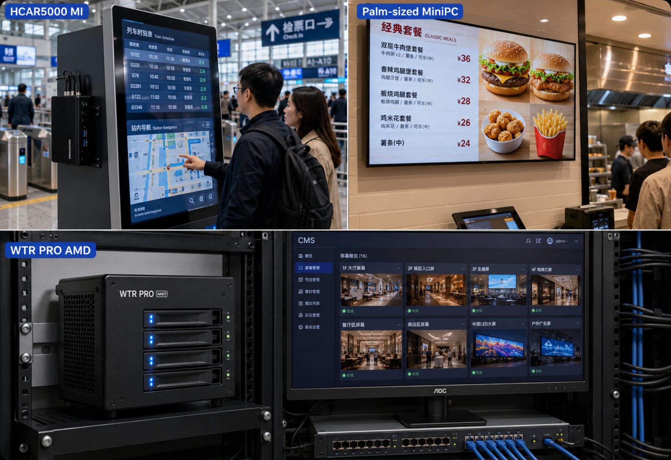 Why Digital Signage & Self-Service Kiosks Demand a New Breed of Mini PC(图2) Why Digital Signage & Self-Service Kiosks Demand a New Breed of Mini PC(图2)