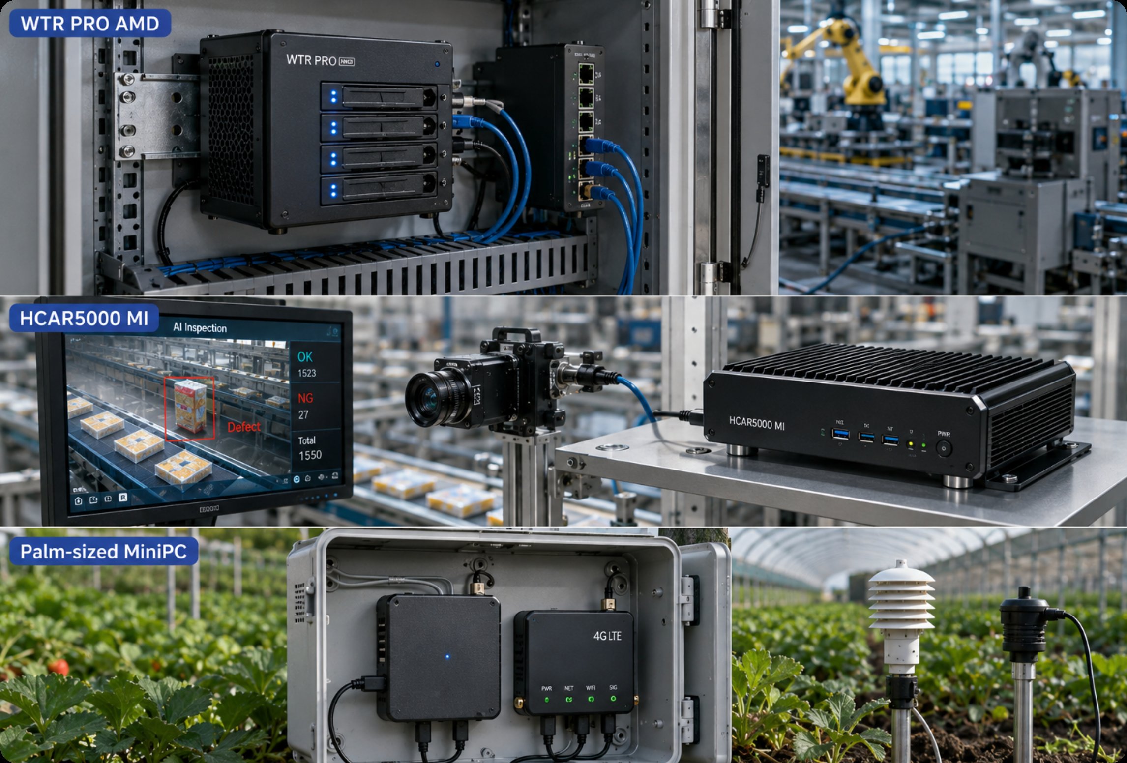 Deploying Industrial Edge Computing and IoT: A Practical Guide with WTR PRO AMD, HCAR5000 MI, and Palm-sized MiniPC(图2)