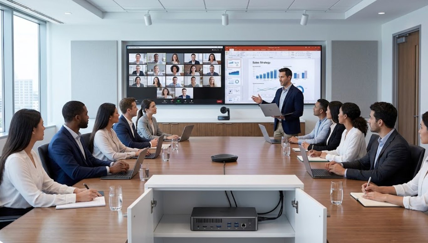 Why Real-World Benchmarks Matter for Your Video Conferencing All-in-One Setup(图1) Why Real-World Benchmarks Matter for Your Video Conferencing All-in-One Setup(图1)
