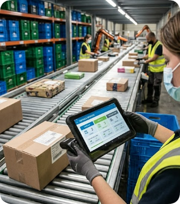 ST9-M 8" Windows Rugged Tablet: A Logistics Hub’s Answer to Sorting Bottlenecks(图2)