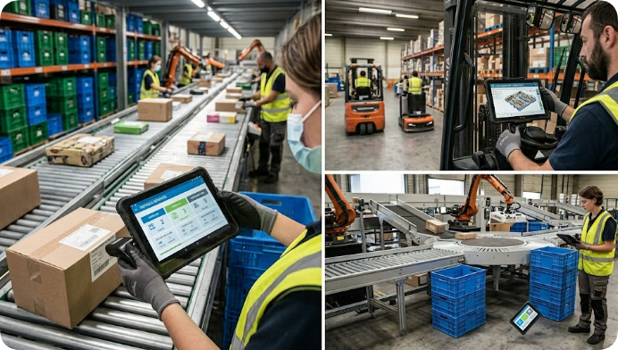 ST9-M 8" Windows Rugged Tablet: A Logistics Hub’s Answer to Sorting Bottlenecks(图3)