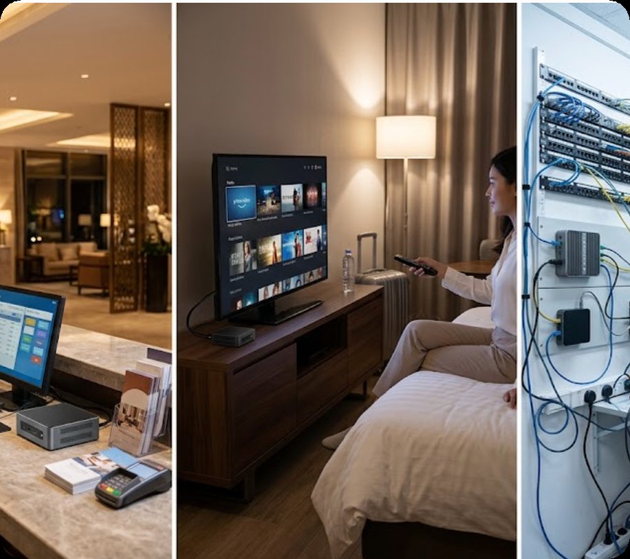 Why Hotel Front Desk & Guest Room Operations Demand a Different Class of Mini PC(图3) Why Hotel Front Desk & Guest Room Operations Demand a Different Class of Mini PC(图3)