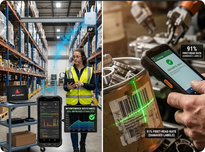 Handheld PDA F505 Benchmark Analysis: Industrial-Grade Performance for Harsh Environments(图3) Handheld PDA F505 Benchmark Analysis: Industrial-Grade Performance for Harsh Environments(图3)