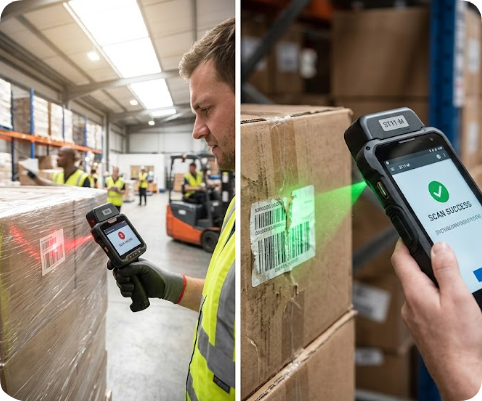 From Glare to Gains: How the Handheld PDA F505 Redefines Warehouse Inbound Scanning Efficiency(图1)