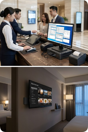 Hotel Front Desk and Guest Room Mini PC: Cross-Brand Comparison of HCAR5000 MI a
