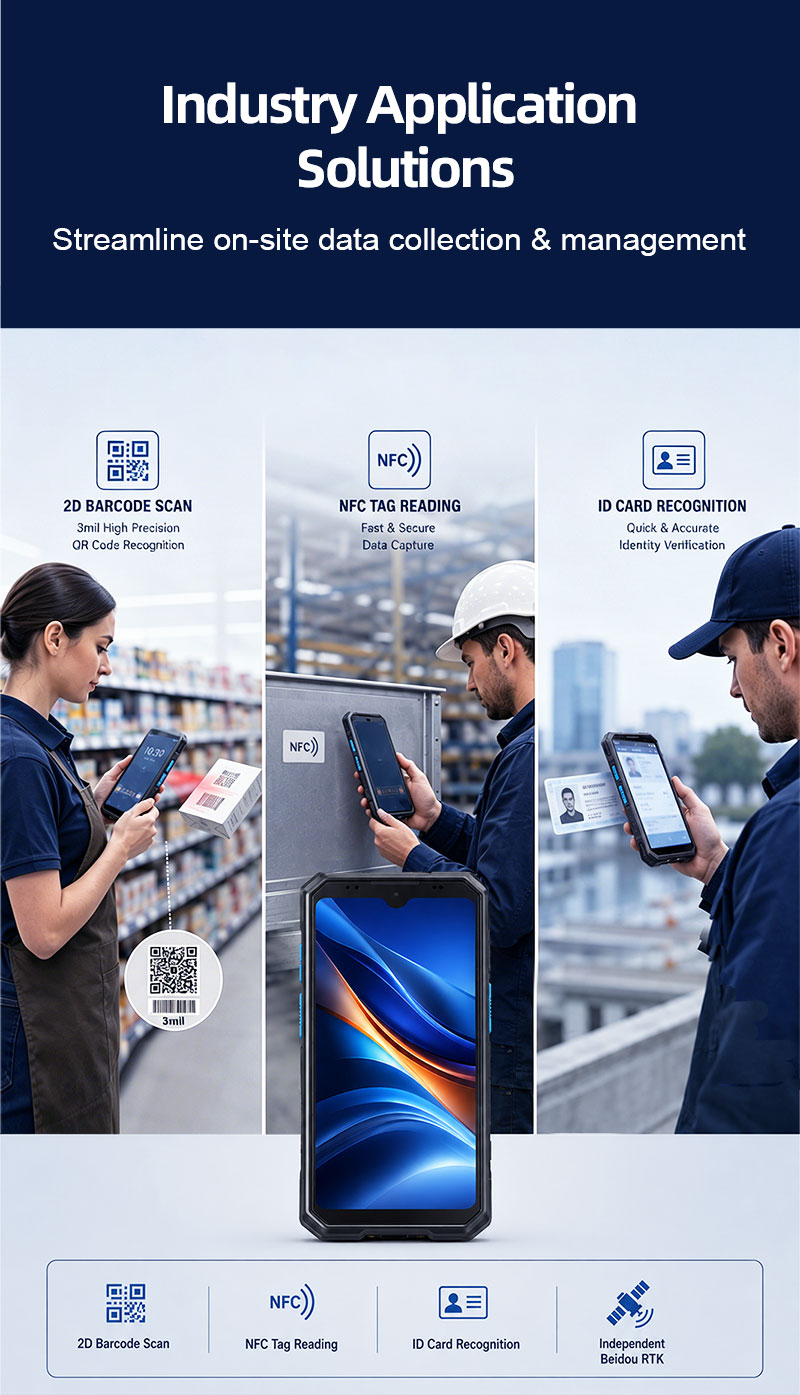 RS51 4G Rugged Handheld Terminal | 6.3" FHD+ | Qualcomm SM6225 Octa-core 2.4GHz | Android 13(图5)