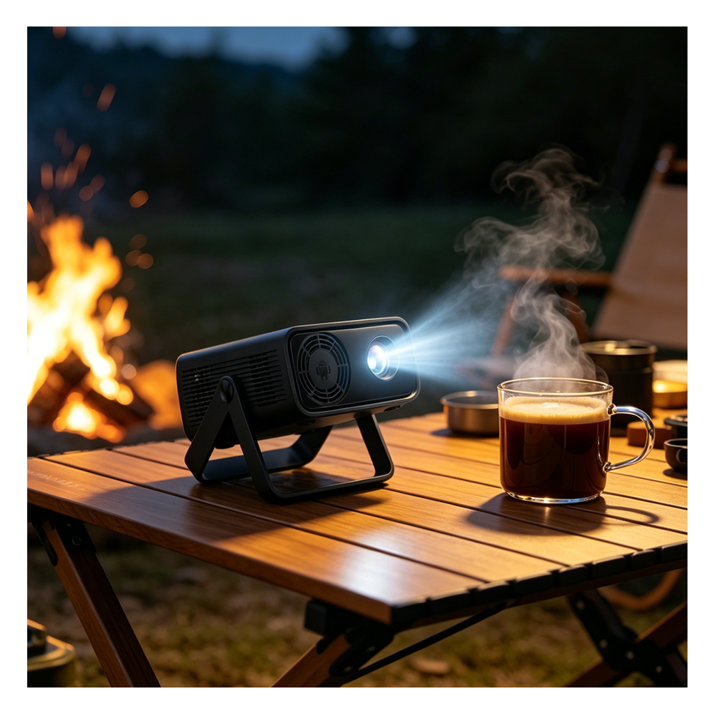 Beyond the Campfire: Why the Hotus HT500 Wireless Mini Projector is Redefining Outdoor Cinema(图3)