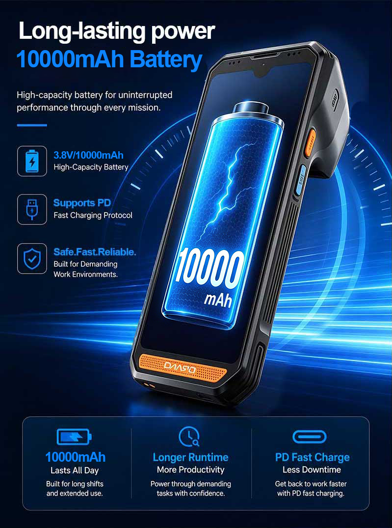 R366C-S 5.5-inch Industrial UHF RFID Reader | Qualcomm SM6225 Octa-core | Impinj E710 | Android 13(图8) R366C-S 5.5-inch Industrial UHF RFID Reader | Qualcomm SM6225 Octa-core | Impinj E710 | Android 13(图8)