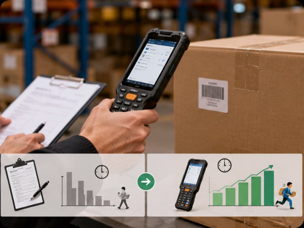 RS51 Handheld Terminal 💰 From Picking Errors to 99.8% Accuracy: My ROI Analysis of Deploying Handheld PDAs in Warehouse Logistics(图2)
