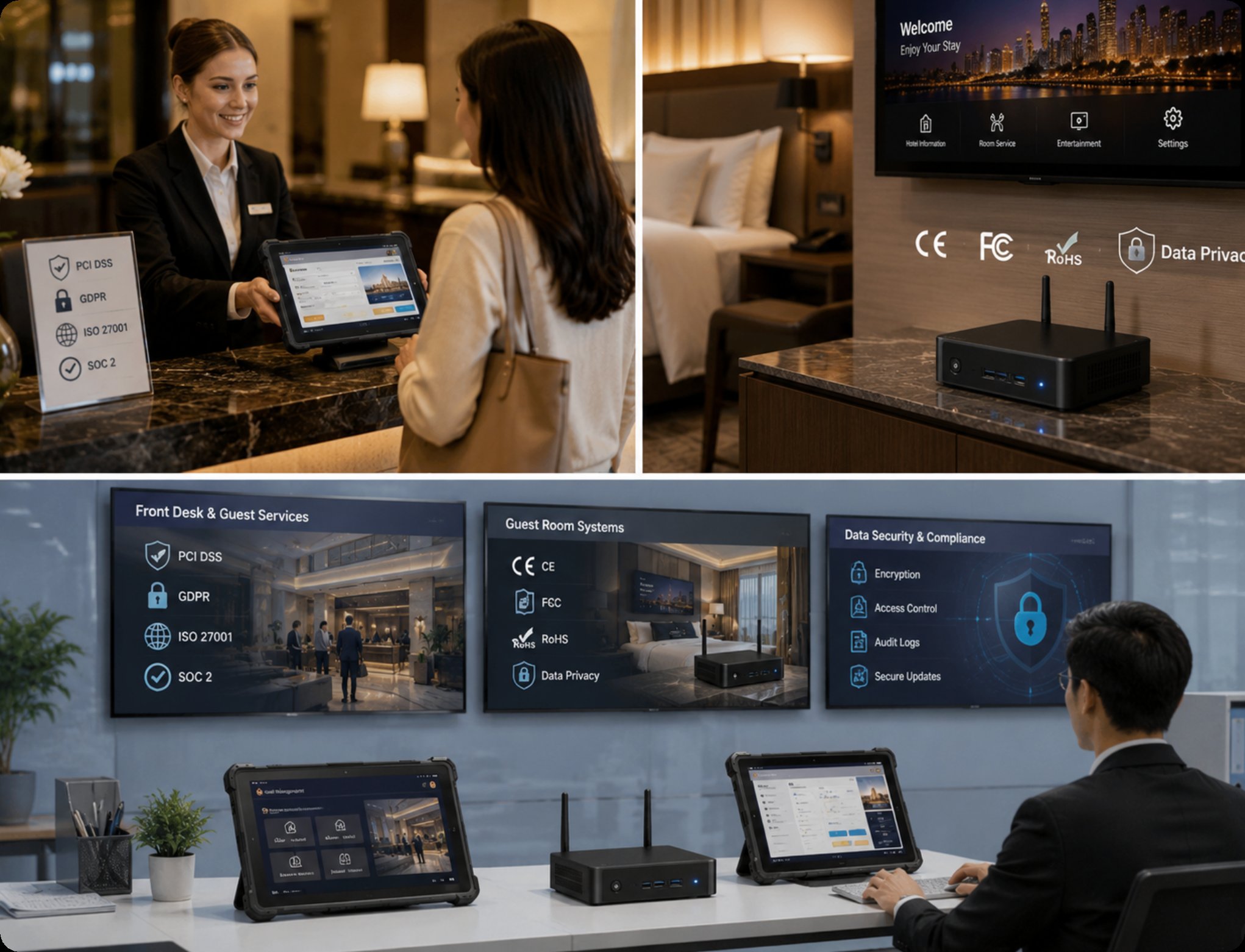🛡️ HTNJ10B Rugged Tablet and SH5-W Hospitality Hotel Compliance and Standards Gu